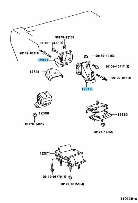 TOYOTA LEXUS Genuine 1JZ-GTE 2JZ-GE 2JZ-GTE Engine Mount Bracket RH & LH Set OEM