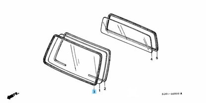 HONDA ACTY ACTY TRUCK HA1 HA2 HA3 HA4 HA5 Genuine Front Windshiled Molding OEM