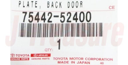 TOYOTA AQUA NHP10 Genuine Luggage Compartment Door Name Plate No.2 "AQUA" OEM