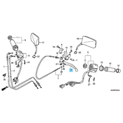 HONDA VT750RS SHADOW RS '10-13 Genuine Front Clutch Lever 53178-MAH-000 OEM