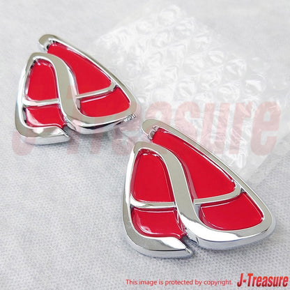 MAZDA RX-7 FD3S Genuine Emblem Red Efini Front & Rear Set OEM