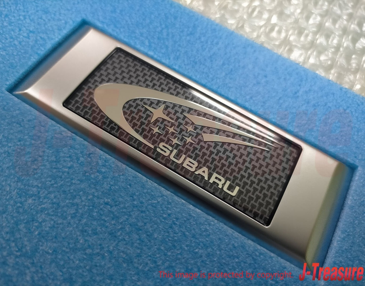 SUBARU IMPREZA WRX STI Genuine Rear Emblem Badge Carbon SWRT 93073FE850 OEM