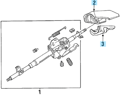 MAZDA RX-7 FC3S 86-91 RHD Genuine Steering Column Cover Upper & Lower Set OEM