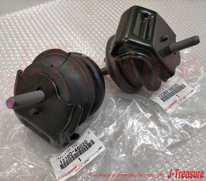 TOYOTA SOARER LEXUS SC300 SC400 Genuine 1JZ-GTE 2JZ-GTE Engine Mount x2 Set OEM