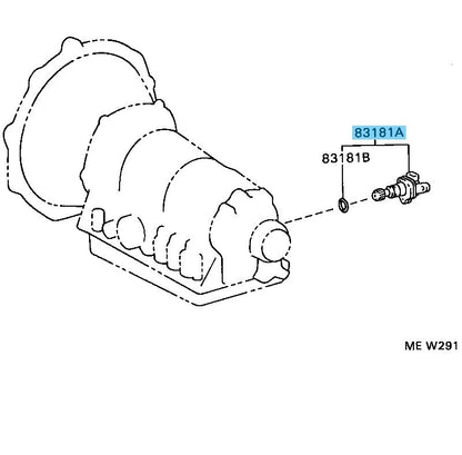 TOYOTA SUPRA JZA80 1993-1998 Genuine Speedometer Sensor 83181-24070 OEM For MT