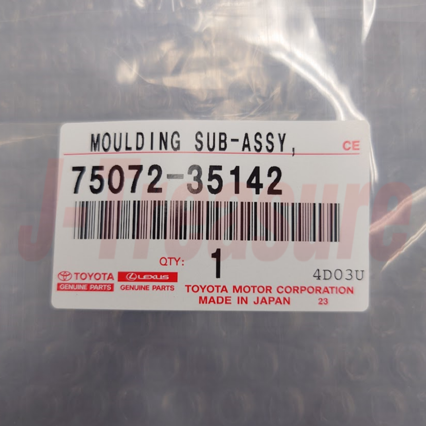 TOYOTA FJ CRUISER GSJ10 07-14 Genuine Front Door Outside Moulding Sub-Assy LH
