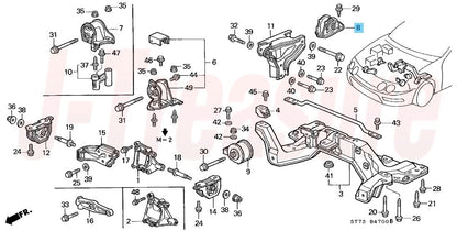 ACURA INTEGRA DC2 1997-2001 Genuine M/T Rear Engine Mount 50810-ST7-Z00 OEM