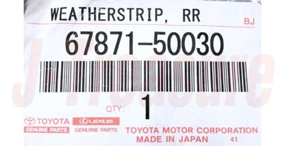 LEXUS LS430 UCF30 2001-2006 Genuine Rear Door Weatherstrip RH & LH Set OEM