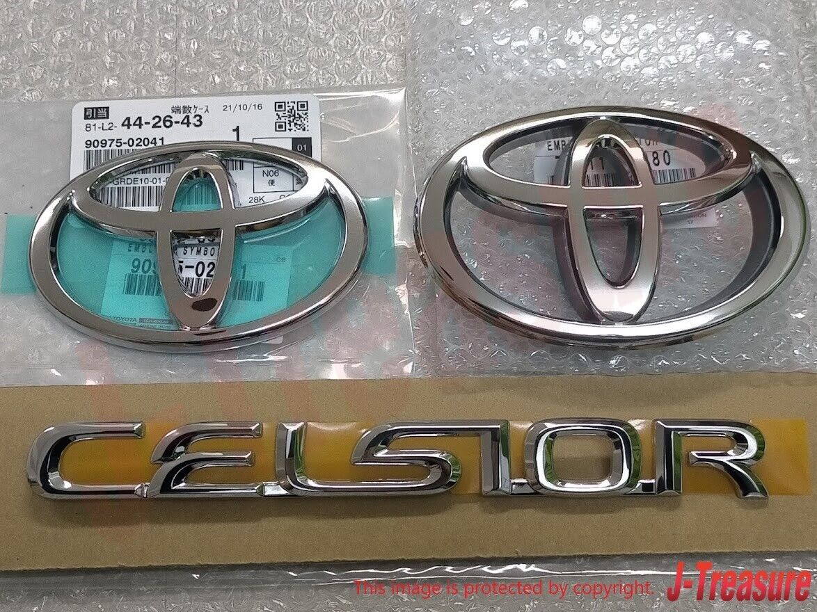 TOYOTA CELSIOR LS430 LS400 UCF30 UCF31 Genuine Emblem Badge Front Rear Set OEM