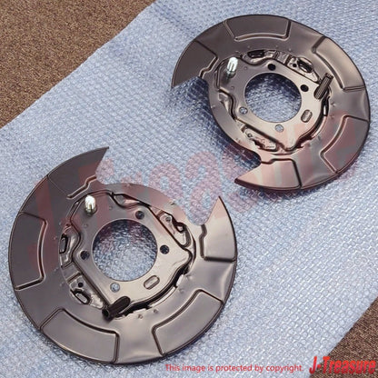 MITSUBISHI LANCER CY4A '09-15 Genuine Rear Brake Backing Plate RH & LH Set OEM
