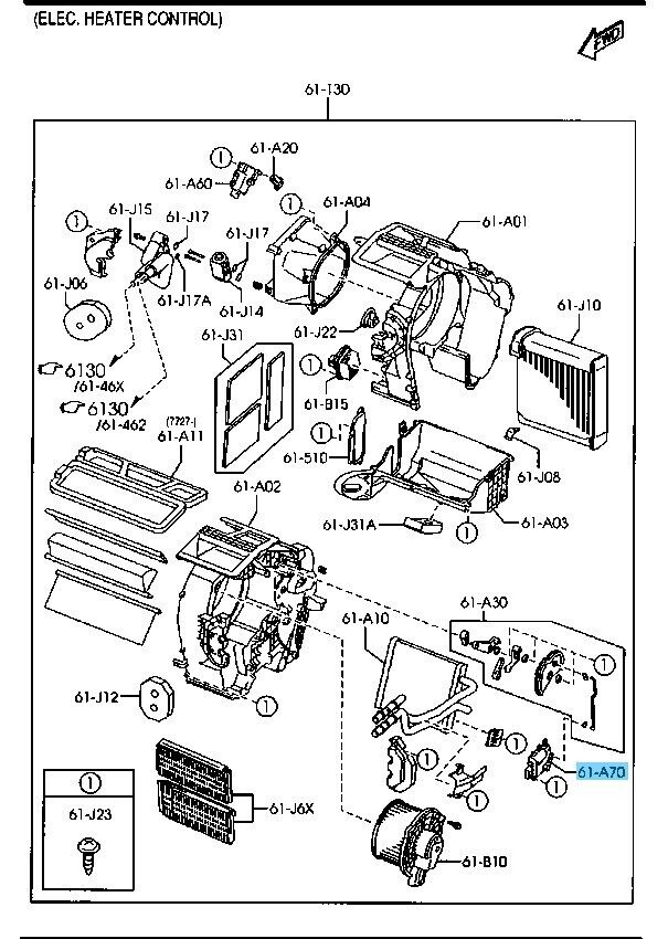 MAZDA MAZDA2 DE 07-14 Genuine Heater Mode Actuator Regulator D652-61-A70A OEM