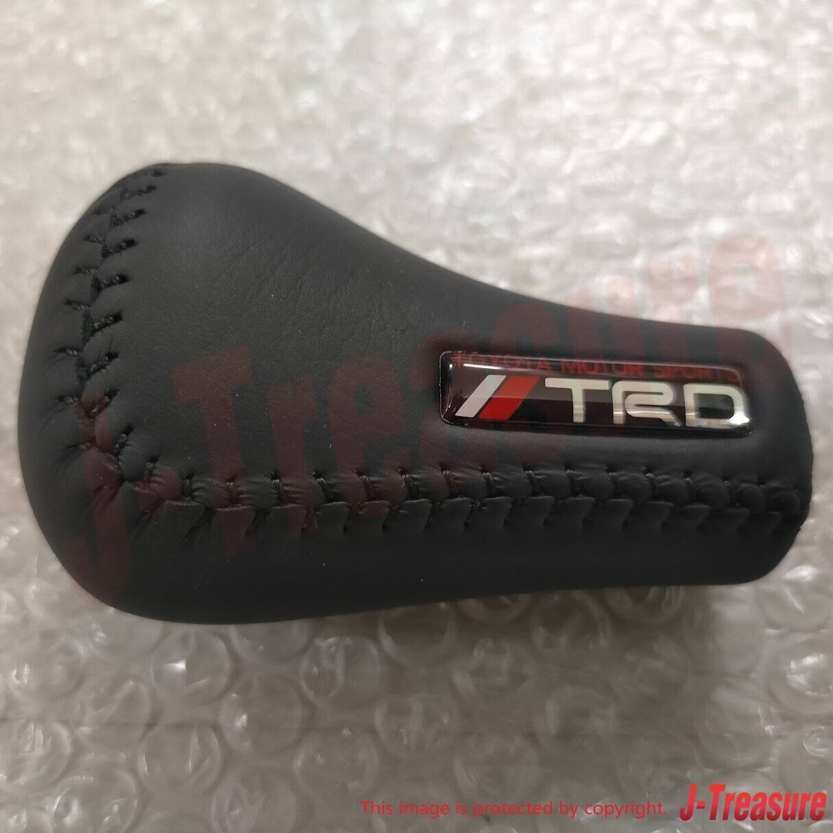 TOYOTA TRD Shift Knob M12 x 1.25 Leather Wrapped 5-Speed Black MS204-00004 OEM