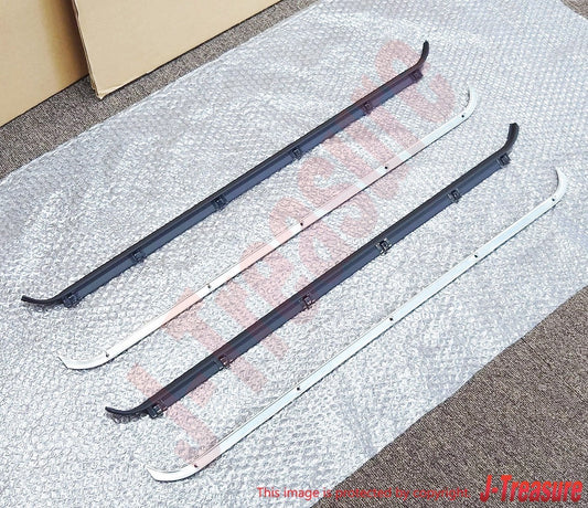 TOYOTA LAND CRUISER FJ40 81-83 Genuine Fr/Door Glass W/Strip Inner & Outer Set