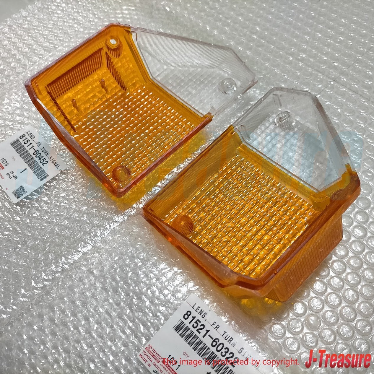 TOYOTA LAND CRUISER BJ70 Genuine Front Turn Signal Lamp Lens RH & LH Set OEM