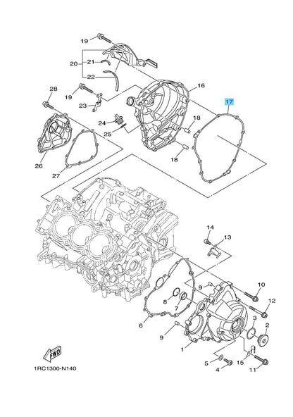 YAMAHA FZ09 2014-2015 Genuine Clutch Plate Kit 1RC-W001G-00-00 OEM