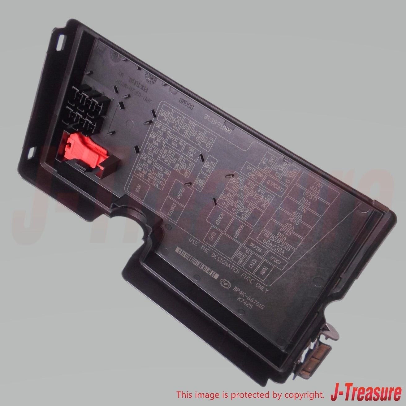 MAZDA MAZDA3 BK 2004-2009 Genuine Main Fuse Block Cover BP4K-66-761G OEM