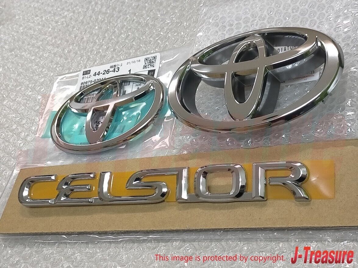 TOYOTA CELSIOR LS430 LS400 UCF30 UCF31 Genuine Emblem Badge Front Rear Set OEM