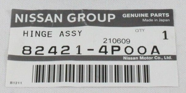NISSAN MURANO PNZ5# 2003-2014 Genuine Rear Door Lower Hinge LH 82421-4P00A OEM