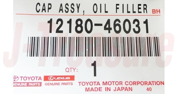 TOYOTA CAMRY MCV20 MCV30 1993-2006 Genuine Engine Oil Filler Cap 12180-46031 OEM