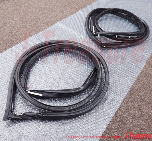 MITSUBISHI LANCER EVO4 CN9A EVO5 6 CP9A Genuine Front Door Weatherstrip Set OEM
