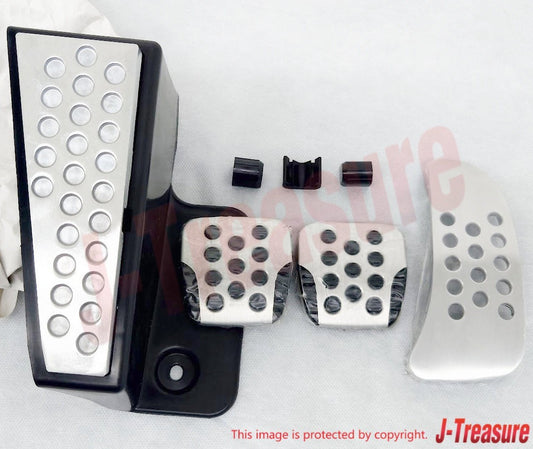 NISSAN SKYLINE GT-R R34 Genuine Aluminum Pedal & Bush & Footrest & base Set OEM