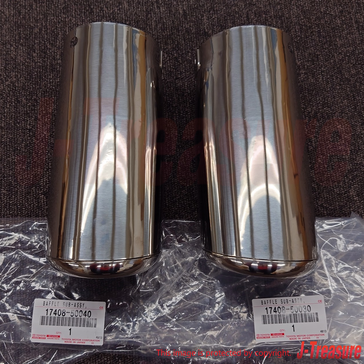 LEXUS SC430 UZZ40 2002-2010 Genuine Exhaust Tail Pipe Baffle Sub Assy x2 Set OEM