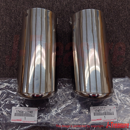 LEXUS SC430 UZZ40 2002-2010 Genuine Exhaust Tail Pipe Baffle Sub Assy x2 Set OEM