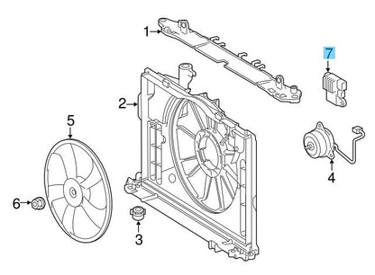 TOYOTA COROLLA ZRE142 ZRE172 09-19 Genuine Cooling Fan Computer 89257-K0010 OEM