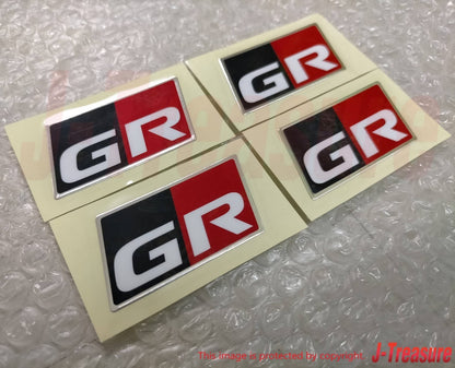 TOYOTA GR SPORT Genuine GR Logo Discharge Tape 50mm x 25mm Set of 4 MS373-00002