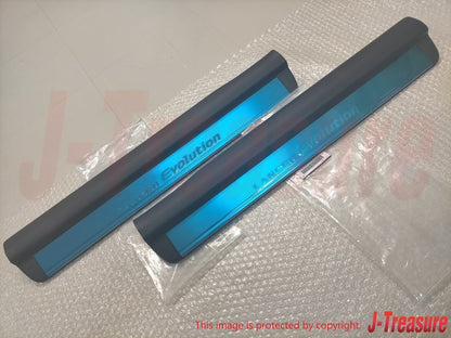 MITSUBISHI LANCER EVO 7 8 9 CT9A Genuine Scuff Plate Front Right & Left Set OEM
