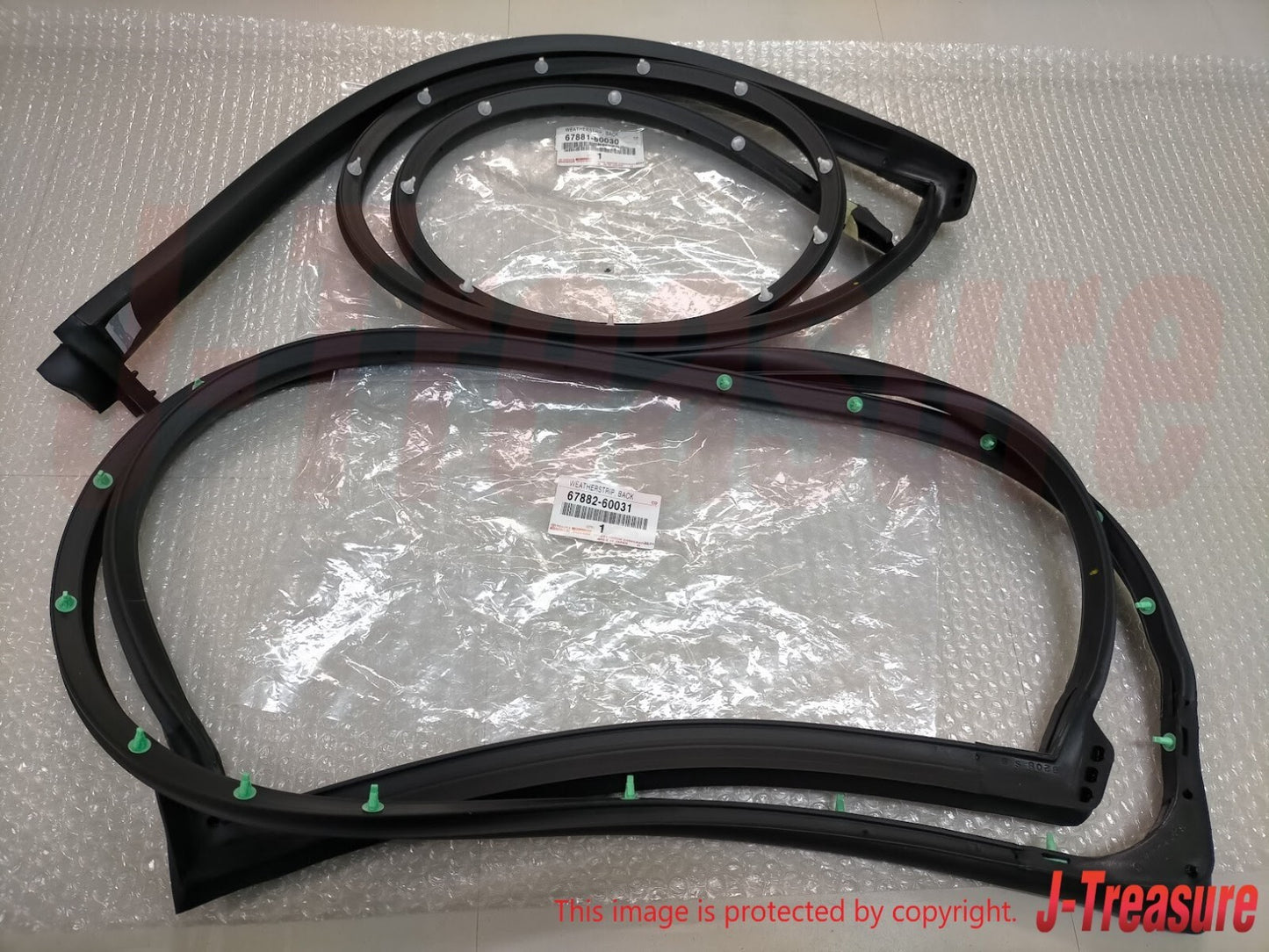 TOYOTA LAND CRUISER '90-08 Genuine Back Barn Door Weatherstrip RH & LH Set