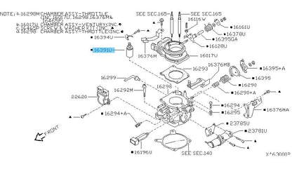 NISSAN PATHFINDER R50 1996-2003 Genuine Thermo Element Kit 16391-31U00 OEM