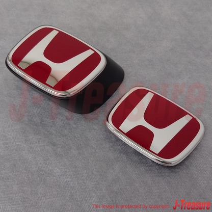 HONDA INTEGRA TYPE-R DC5 2005-2006 Genuine Red "H" Emblem Badge Front & Rear OEM