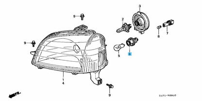 HONDA INTEGRA DC2 96-01 Genuine Front Turn Signal Sockets RH & LH Set OEM