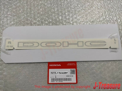 HONDA CIVIC EG6 EK4 SiR Genuine Side "DOHC" Sticker Decal Silver 2pcs Set OEM