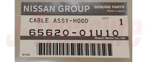 NISSAN SKYLINE R32 1989-1993 Genuine Hood Lock Cable Assy 65620-01U10 OEM