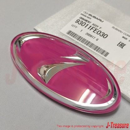 SUBARU IMPREZA WRX STi GDB GDC Genuine Pink " i " Front Grill Emblem Badge OEM