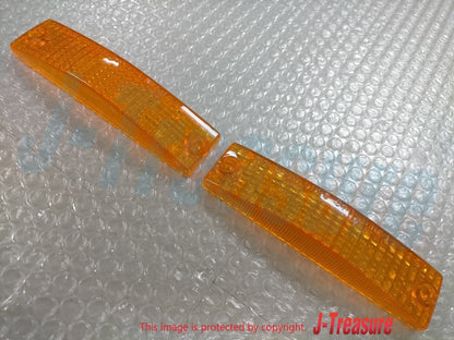 MAZDA RX-7 RX7 FC3S Genuine Front Side Marker Turn Signal Ramp Lens Set of 2 OEM