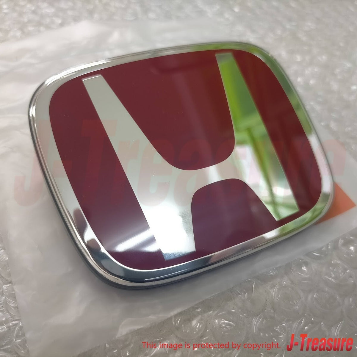 HONDA CIVIC TYPE-R FD2 07-11 Genuine Front & Rear Black Base Red Emblem Set OEM