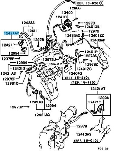 MITSUBISHI LANCER Evo9 CT9A 03-06 Genuine Emission Solenoid Valve Assy MR561071