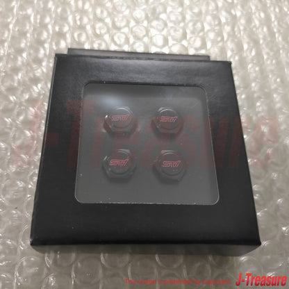 SUBARU BRZ ZD8 2021- Genuine STI Wheel Valve Cap Set Black ST28102Z2000 OEM