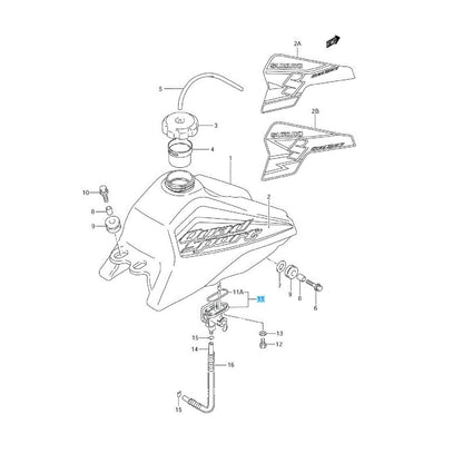 SUZUKI QUADSPORT LT80 1987-2006 Genuine Fuel Cock Assy 44300-40B01 OEM
