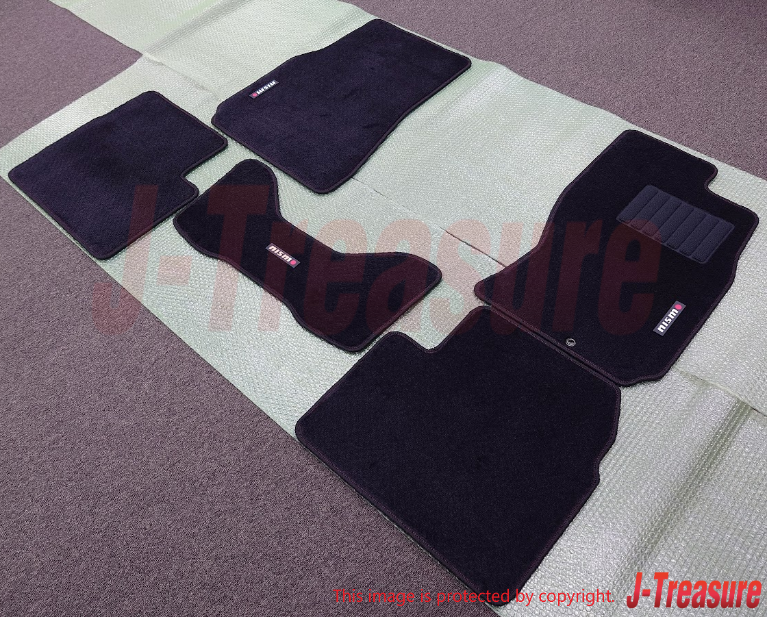 NISSAN SKYLINE GT-R BNR34 Genuine Nismo Floor Mat 5-Piece Set W/NISMO Old Logo