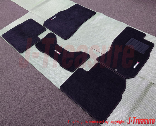 NISSAN SKYLINE GT-R BNR34 Genuine Nismo Floor Mat 5-Piece Set W/NISMO Old Logo