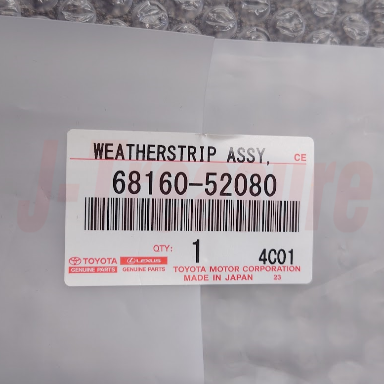 TOYOTA SCION xA NCP61 04-06 Genuine Front Door Glass Outer Weatherstrip RH OEM