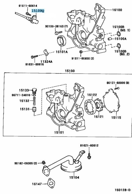 TOYOTA SUPRA JZA80 1998 Genuine 2JZ-GTE Crank Position Sensor 90919-05037 OEM