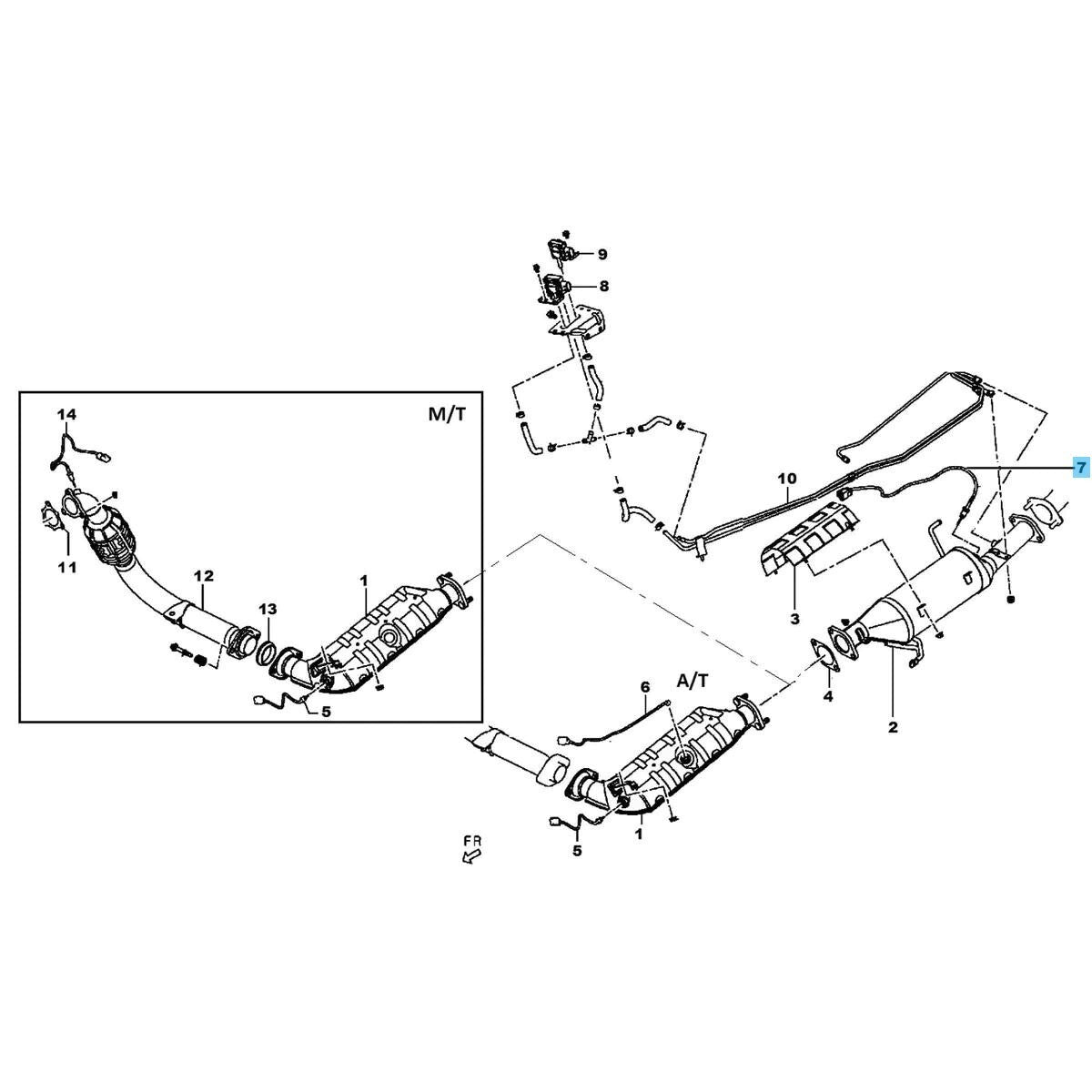MITSUBISHI MONTERO PAJERO V88V Genuine Exhaust High Temper Sensor 1587A015 OEM