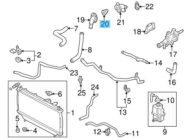 MAZDA CX-5 KE KE2FW 2013-2016 Genuine Thermostat Coolant KL-01-15171A OEM