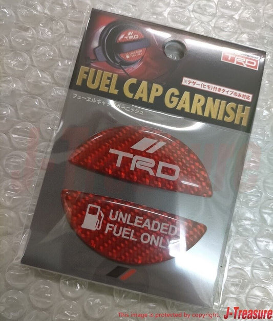 TRD TOYOTA Genuine Fuel Cap Garnish Red (For Gasoline Vehicles) MS010-00015