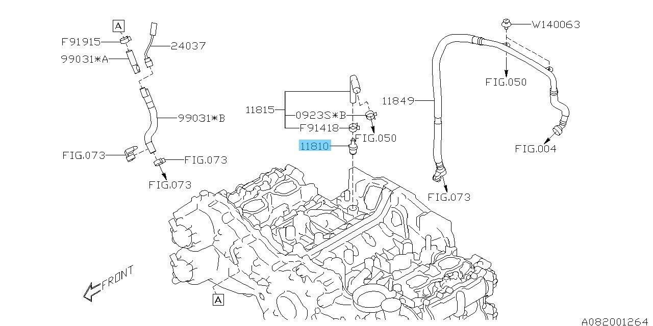 SUBARU FORESTER SHJ 2011-2018 Genuine PCV Valve Complete Control 11810AA131 OEM